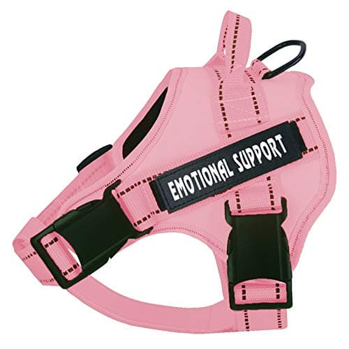 voopet Service Dog Harness, Emotional Support Pet Vest Harness, Reflective Breathable & Adjustable No Pull ESA Harness for Small Medium Large Dogs (with 4 PCS Removeable Tags),XX Large (Pack of 1) - Image 1