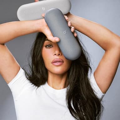 Beats Pill x Kim Kardashian - Wireless Bluetooth Speaker and Portable Charger via USB-C - Up to 24 Hours Battery Life, IP67 Water Resistant, Apple & Android Compatible, Built-in Mic – Dark Gray - Image 6
