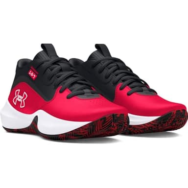 Under Armour Unisex Grade School Lockdown 7, (600) Red/Black/White, 4, US - Image 2
