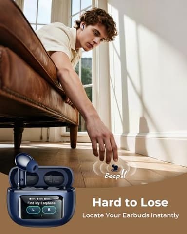 Wireless Earbuds, Ear Buds Active Noise Cancelling with Charging Case, 6.0 Bluetooth Earbuds with AI Clear Calls, 40H Playtime for Sports & Working, Stereo Sound Headphones for iPhone/Android/iPad - Image 4