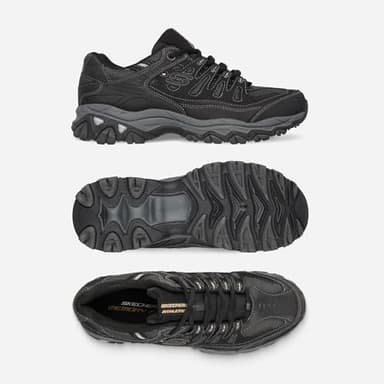 Skechers Mens Afterburn M. Fit Fashion-sneakers, Black/Charcoal, 10 US - Image 8