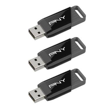 PNY 128GB Attaché X USB 3.2 Gen 1 Flash Drive, Advanced Performance Up to 130MB/s Read, Everyday Data Store & Transfer, Reliable Portable Storage, Durable, Type-A, Computers, Laptops, Desktops, 3-Pack - Image 1