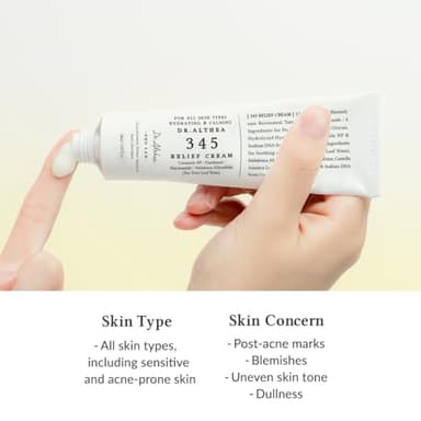 Dr.Althea 345 Relief Cream | Moisturizer for Soothing Recovery and Blemish Care with Tea Tree Leaf Water & Niacinamide | Korean Vegan Skin Care for All Skin Types, 1.69 Fl Oz (Ver.2 - Pack of 1) - Image 7
