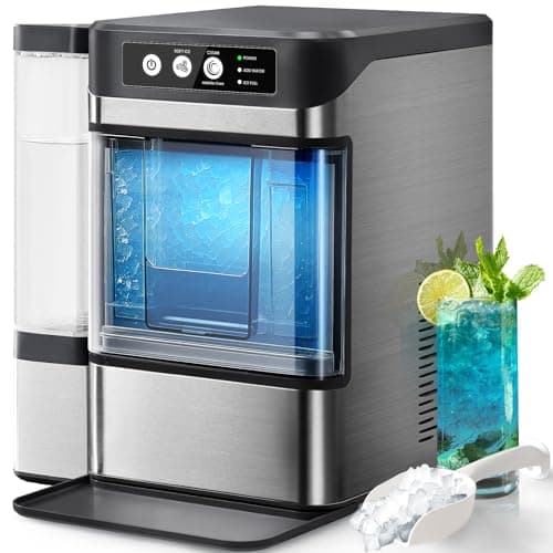 Nugget Ice Maker with 1 Gallon Tank, 41lbs/24H Soft & Chewable Ice, Automatic Water Supply, Preset Time, Self-Cleaning, Multifunctional Pellet Ice Machine for Home & Kitchen - Image 1