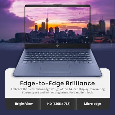HP Stream 14" HD Lightweight Laptop, Intel Celeron N4120, 16GB RAM, 1.22TB Storage(64GB eMMC+160GB Docking Station Set+1TB Cloud Storage), Intel UHD Graphics, 1 Year Office 365, WiFi, Win 11s, Blue - Image 4