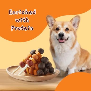 Jungle Calling Dog Treats, Multi-Flavor Kabob Dog Snacks, Edible Dog Kabobs, Made with Chicken, Duck, Beef, Sweet Potato and Pumpkin, Rawhide Sticks for Dogs - Image 3