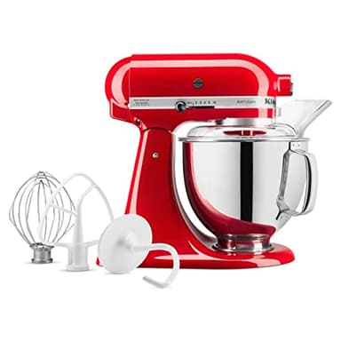KitchenAid Artisan Series 5 Quart Tilt Head Stand Mixer with Pouring Shield KSM150PS, Passion Red - Image 5