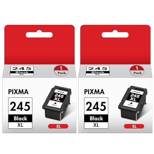 TECKKIN 245XL Black Ink Cartridge High Capacity for Canon 245XL Black Ink PG-245 XL Compatible to Canon Pixma MX490 MX492 MG2522 MG3022 MG2520 TS3100 TS3122 TS3300 TS3322 TR4522 Printer(2 Black Pack) - Image 1