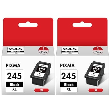 TECKKIN 245XL Black Ink Cartridge High Capacity for Canon 245XL Black Ink PG-245 XL Compatible to Canon Pixma MX490 MX492 MG2522 MG3022 MG2520 TS3100 TS3122 TS3300 TS3322 TR4522 Printer(2 Black Pack) - Image 1