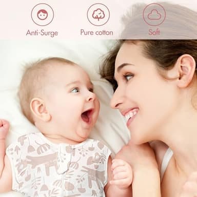 2-Pack Newborn Swaddle Sleep Sack - Arms Up Swaddle 0-3 Months, Baby Transitional Swaddles for Newborn, Cuff Removable Design, Pink Bunny Breathable Sleep Sacks with 2-Way Zipper - Image 4