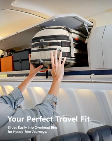 Tolaccea Carry on Travel Backpack, TSA Friendly Flight Approved Laptop Backpack Duffle Bag for Men Women with Dual Laptop Storage for 17.3", USB Charging Port, Business Rucksack 40L-50L Expandable - Image 5