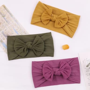 ALinmo 25PCS Baby Nylon Headbands Soft Hairbands Hair Bow Elastics for Baby Girls Newborn Infant Toddlers Kids - Image 7