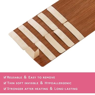 WENNALIFE Tape in Hair Extensions Human Hair Dirty Ginger 10pcs 30g 22 inch Remy Invisible Tape Ins Straight Colored Soft Real Human Hair Tape in Extensions Refill Set Extensions - Image 5