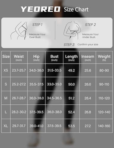 YEOREO Women Long Sleeve Workout Jumpsuit Zip Up Romper Bottom Pants Bodysuit Bodycon Sexy One Piece Black M - Image 6