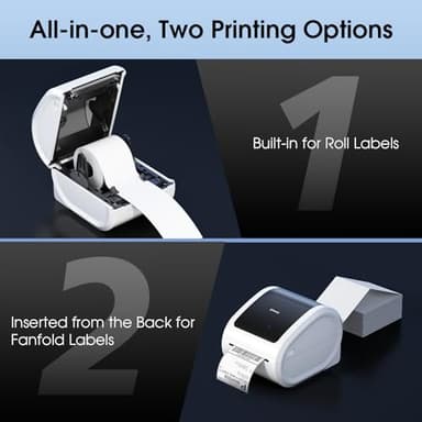 Omezizy Bluetooth Shipping Label Printer 4x6 - D520BT Bluetooth Thermal Label Printer for Small Business， Shipping Packages, Compatible with USPS, Shopify, Amazon, Tiktok - Image 7