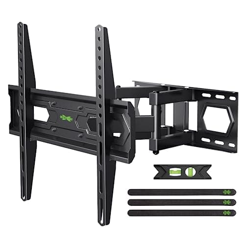 USX MOUNT TV Wall Mount for 32-65 inch Flat Screen/LED/4K up to 110lbs, Full Motion TV Mount Bracket with Swivel & Tilt Articulating Dual Arms, Max VESA 400x400mm, Fits 12/16" Wood Studs - Image 1
