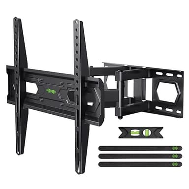 USX MOUNT TV Wall Mount for 32-65 inch Flat Screen/LED/4K up to 110lbs, Full Motion TV Mount Bracket with Swivel & Tilt Articulating Dual Arms, Max VESA 400x400mm, Fits 12/16" Wood Studs - Image 1