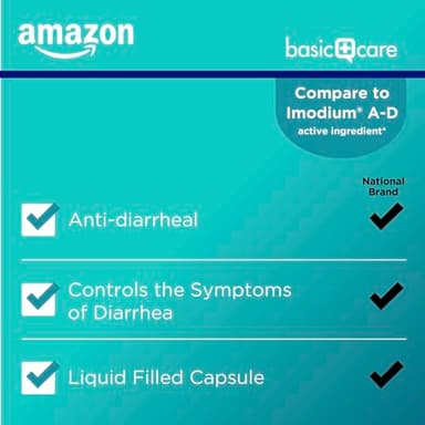 Amazon Basic Care Loperamide Hcl 2 Mg Softgels, Anti-Diarrheal, 24 Count (Pack of 1) - Image 3