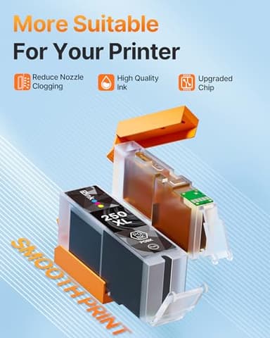 E-Z Ink Compatible Ink Cartridges Replacement for Canon 250 251 XL PGI-250XL CLI-251XL to use with PIXMA MX922 MX920 IX6820 MG5520 MG7520 IP8720 MG6620 MG6320 MG7120 (15 Pack) - Image 4
