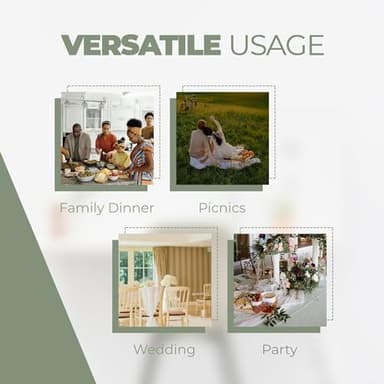 Decorelia Faux Linen Round Tablecloths 60 inch, Waterproof Decorative Washable Texture Rustic Circle Table Cloth Cover for Dining Kitchen Party Farmhouse Outdoor(60 Inch,Round (2-4 Seats),Sage Green) - Image 7