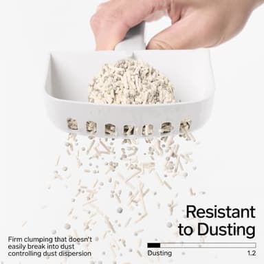 pidan Mix Cat Litter,Tofu Cat Litter with Bentonite 70%:30%,Absorbent and Fast Drying,Flushable Tofu Litter,Selected Quality Pea Dregs,5-Fold Water Absorption,Strong Clumping(5.3lb×4bags) - Image 6