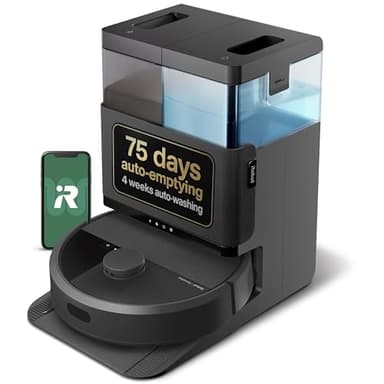 iRobot Roomba Plus 405 (G181) 2in1 Vacuum & Mop Robot with AutoWash Dock - Dual Spinning Mop Pads, Smart & Fast Mapping, Ideal for Pet Hair, Self-empties 75 days, Intense Suction, Pad Washing & Drying - Image 1