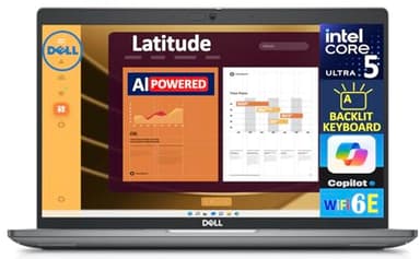 Dell Latitude 5450 Laptop 14.0" FHD Display (Intel Ultra 5 125U, 16GB DDR5, 512GB SSD, Backlit KB, 2 Thunderbolt 4, WiFi 6E, Webcam, Bluetooth 5.3, Win 11 Pro) w/DKZ USB Port Expander - Image 3
