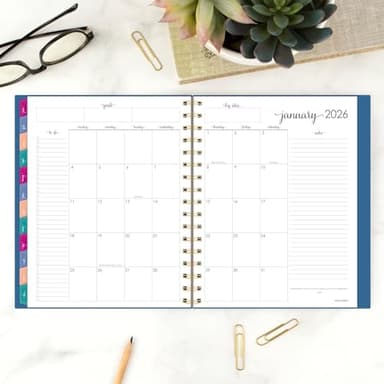 AT-A-GLANCE 2025 Planner, Weekly & Monthly, 7" x 8-3/4", Medium, Harmony, Denim (1099-805-20-25) - Image 3