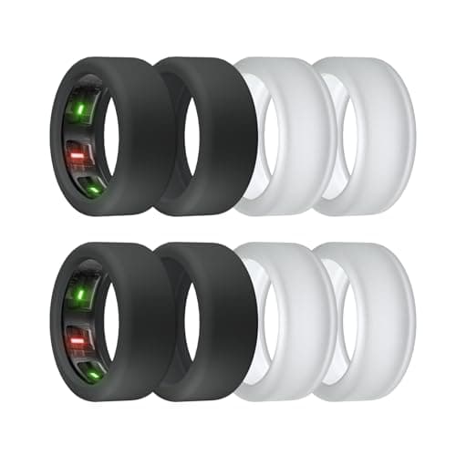 sylacor Ring Cover for Oura Ring Gen 4/ Gen 3, Anti-Scratch Elastic Silicone Case Protector for Men Women Working Out Gym - Image 1
