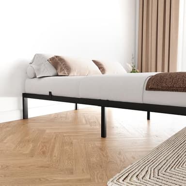 GAOMON 10 Inch Full Bed Frame No Box Spring Needed, Heavy Duty Platform Metal Bed Frame with Metal Slats and Under Bed Storage, Easy Assembly, Noise Free, Black - Image 5
