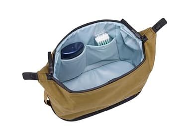 Thule Aion Toiletry Bag - Water-Resistant Bag for toiletries, Makeup and Shaving Essentials - Removable Liquids Bag Included - Easy to Clean - Snap Loop to Easily Hang - Waxed, PFC-Free Fabric - Image 11