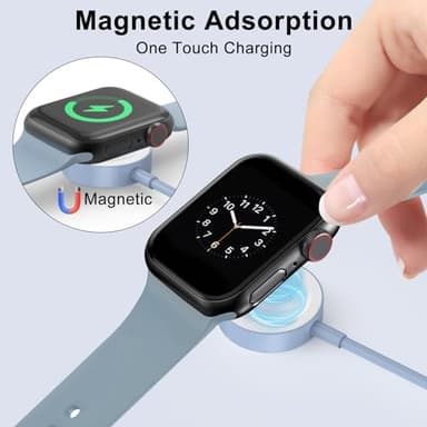 2Pack Blue for Apple Watch Charger USB Magnetic Wireless Fast iWatch Charger Portable Compatible with iWatch Ultra/Series 9/8/7/6/SE/SE2/5/4/3/2/1-[3.3FT] - Image 3