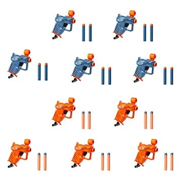 NERF Elite Ace SD-1 Party Pack, 10 Blasters, 20 Darts, 8 Year Old Boys & Girls & Up (Amazon Exclusive) - Image 2