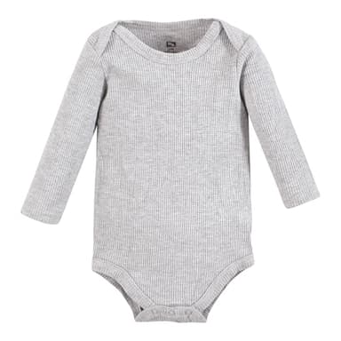 Hudson Baby Unisex Baby Thermal Long Sleeve Bodysuits, Snowflake, Newborn - Image 7