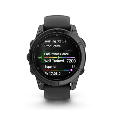 Garmin fēnix® E – 47 mm, AMOLED, Premium Multisport GPS Smartwatch, Long-Lasting Battery Life, Slate Gray Steel with Black Band - Image 2