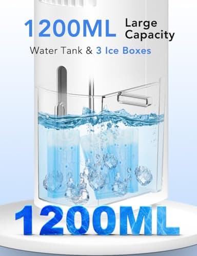 AIRTHRYL Portable Air Conditioners Windowless, 2025 Upgraded Cooling System, 35 Inch Evaporative Air Cooler w/3 Speeds, Smart Timer for Auto-off & 70°Oscillation, Swamp Cooler Air Conditioner for Home - Image 7