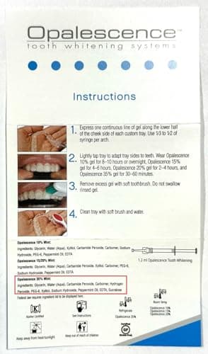 Opalescence 35% CP Mint - Gel Syringes Teeth Whitening - Refill Kit (4 Syringes Total) Carbamide Peroxide Gel. Made by Ultradent. Tooth Whitening Refill Syringes 5197-2 - Image 9