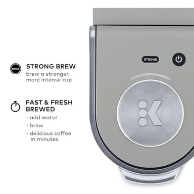Keurig K-Mini Plus Single Serve Coffee Maker – Slim 5-Inch Design, 6–12oz Brew Size, Pod Storage & Cord Wrap – Gray (Renewed) - Image 5