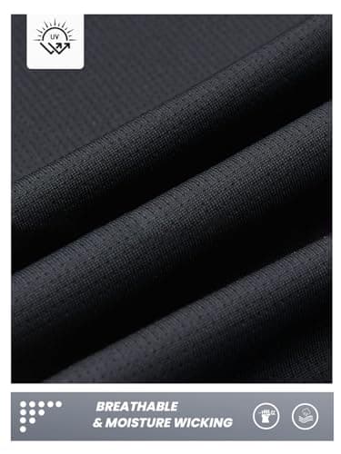 NORTHYARD Men's Running Shirt Long Sleeve Quarter Zip Pullover Moisture Wicking Quick Dry Athletic Workout Shirts Black-M - Image 5