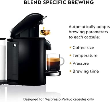 Nespresso Vertuo Plus Deluxe Coffee and Espresso Maker by Breville, Black - Image 6