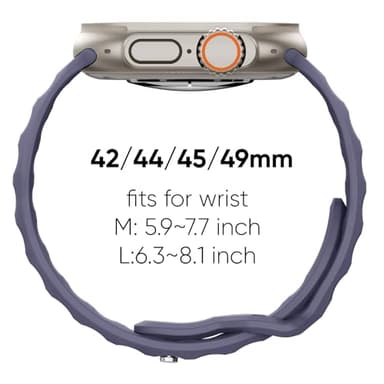 Sport Bands 6-Pack Compatible with Apple Watch Ultra 3/2 Band 49mm 46mm 45mm 44mm 42mm, Wide Soft Silicone Wristbands Waterproof Strap Men for iWatch Series 11 10 9 8 7 6 5 4 3 SE Ultra - Image 6