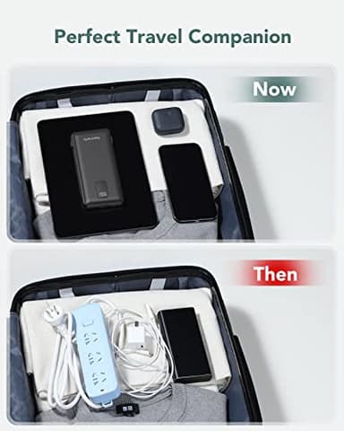 charmast Portable Charger with Built-in Cables & Wall Plug, 10000mAh Portable Power Bank, External Battery Pack Travel Essentials Compatible with iPhone 16/15/14/13, Samsung, iPad etc - Image 6