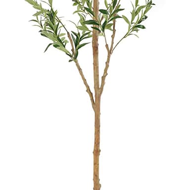 Bellacat Faux Olive Tree 7ft，Olive Trees Artificial Indoor with Natural Wood Trunk and Realistic Leaves and Fruits. 7 Feet(84in) Fake Olive Tree for Home House Office Décor. - Image 3