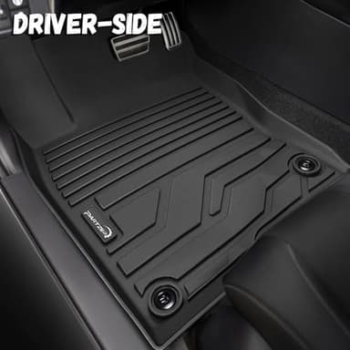 PARTZER Floor Mats for Honda Civic 2022-2026 Sedan Hatchback Si (Include Sport), 2nd Row with&Without USB Port, for Acura Integra 2023-2025, All Weather TPE Protection Floor Liners Accessories - Image 3