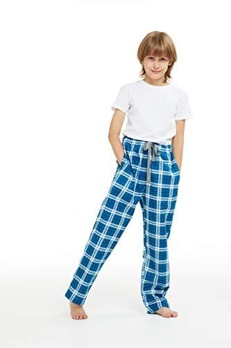 HiddenValor Big Boys Cotton Pajama Lounge Pants (Cyan Blue, L) - Image 6