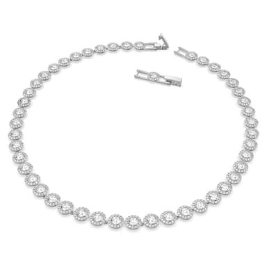 Swarovski Una Angelic Necklace with Clear Crystals on a Rhodium Plated Setting - Image 2