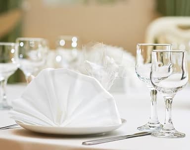 Utopia Home [24 Pack, White] Cloth Napkins 17x17 Inches, 100% Polyester Hemmed Edges, Washable and Reusable Ideal for Parties, Weddings and Dinners - Image 2