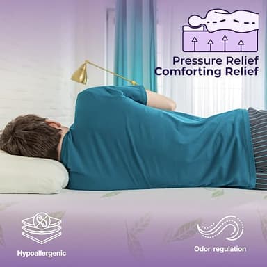 NapQueen Queen Size, 6 Inch Anula Green Tea Infused Memory Foam Mattress, Bed in a Box, CertiPUR-US Certified Mattress - Image 7