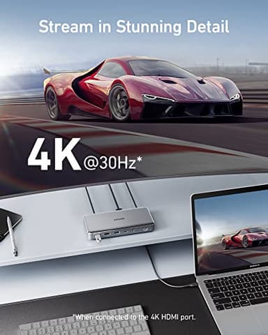 Anker 10-in-1 USB C Docking Station, Displaylink Docking Station with Dual HDMI and DisplayPort for Windows Laptops, MacBook Air/Pro 13/16 inch and More - Image 6