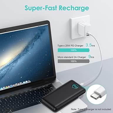 Portable Charger Power Bank 30,800mAh LCD Display Power Bank,25W PD Fast Charging +QC 4.0 Quick Phone Charging Power Bank Tri-Outputs Battery Pack Compatible with iPhone,Android etc(Black) - Image 3